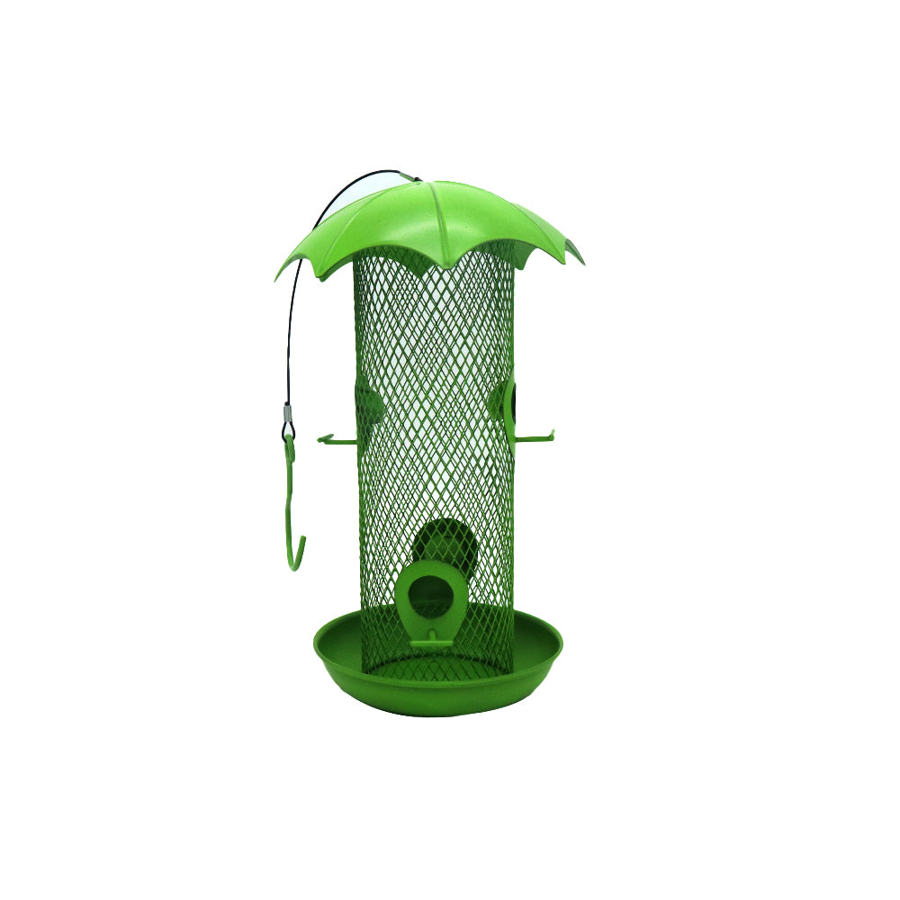 Cross Border Amazon Squirrel Proof Bird Feeder Outdoor Iron Metal Bird Feeder Hanging Hummingbird Feeder