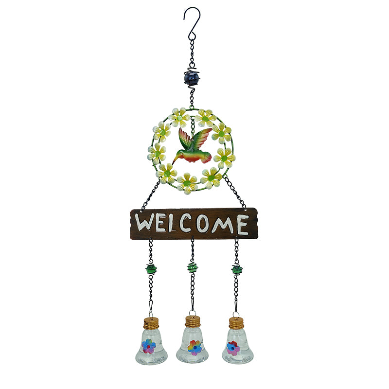 New Outdoor Decorative Wind Chime Hummingbird Feeder Dual Purpose Ant and Squirrel Proof Bird Feeder