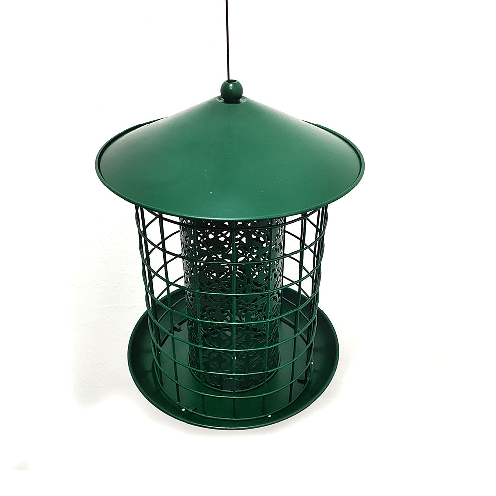 Source factory customized spot wholesale outdoor hanging metal anti-squirrel bird feeder iron hummingbird feeder