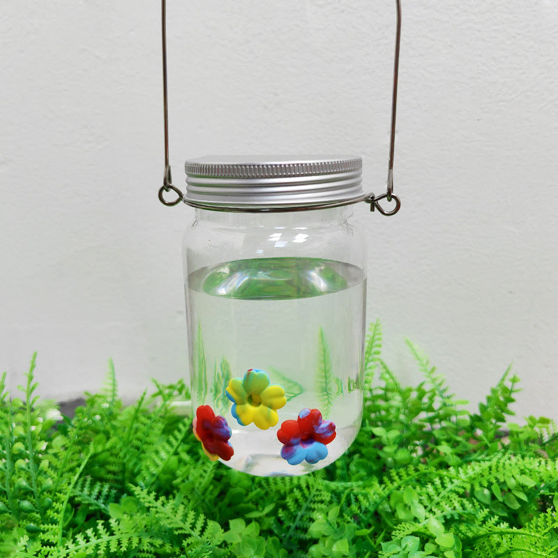 Outdoor Mason Bottle Feeder Hanging Clear Cup Hummingbird Feeder Bird Feeder