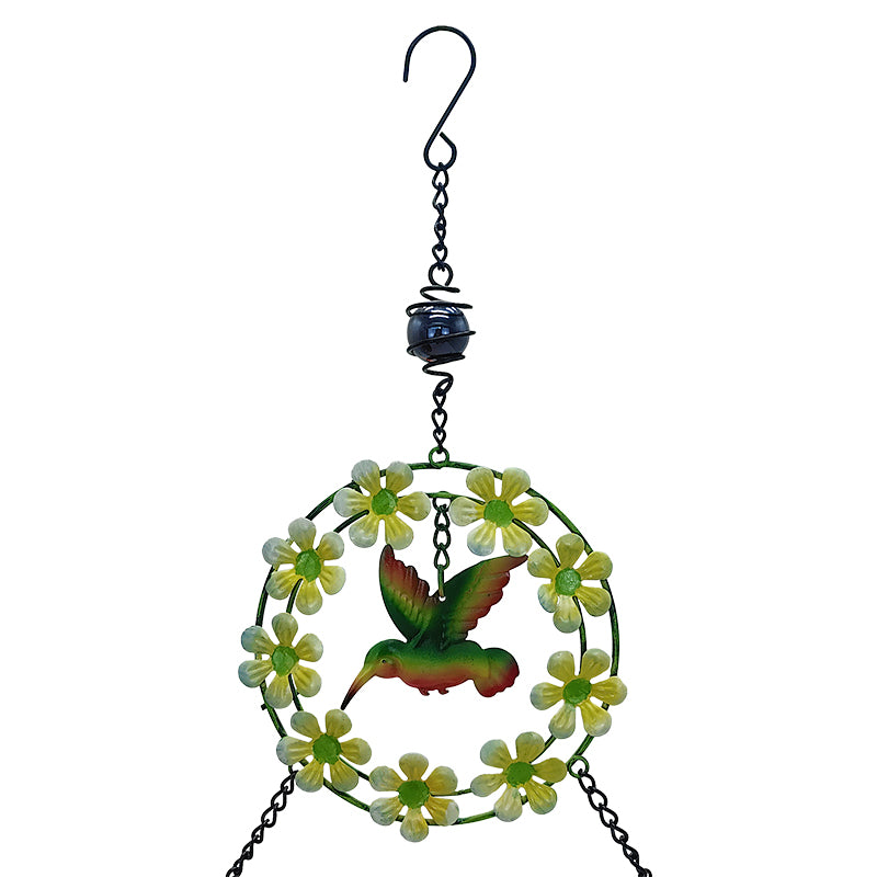 New Outdoor Decorative Wind Chime Hummingbird Feeder Dual Purpose Ant and Squirrel Proof Bird Feeder
