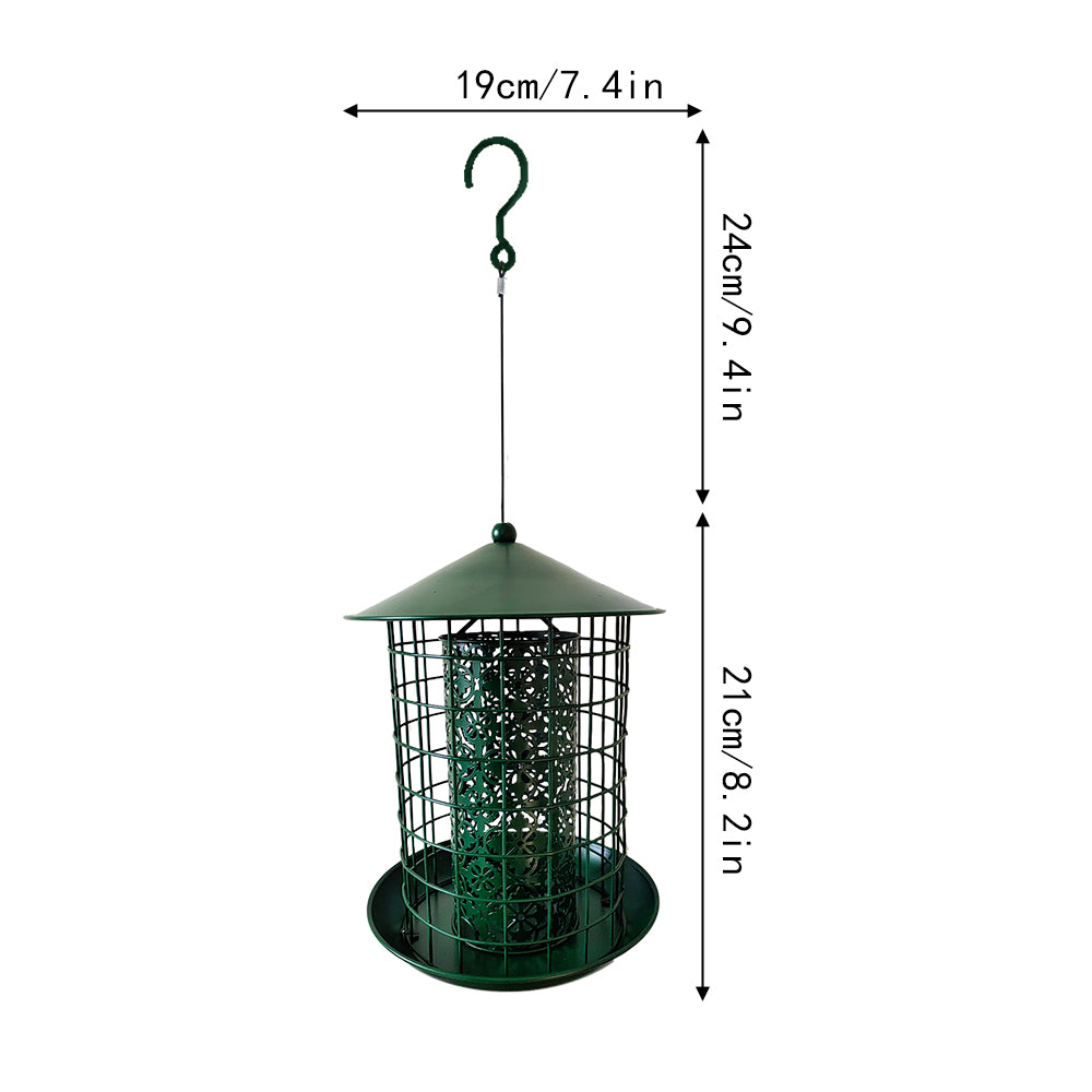 Source factory customized spot wholesale outdoor hanging metal anti-squirrel bird feeder iron hummingbird feeder