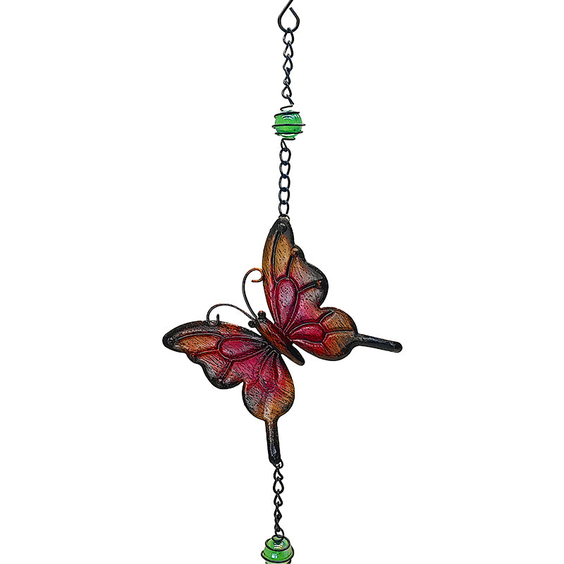 Cross Border New Outdoor Hummingbird Feeder Colorful Butterfly Wind Chime Charms Dual Purpose Ant Proof Automatic Hummingbird Feeder