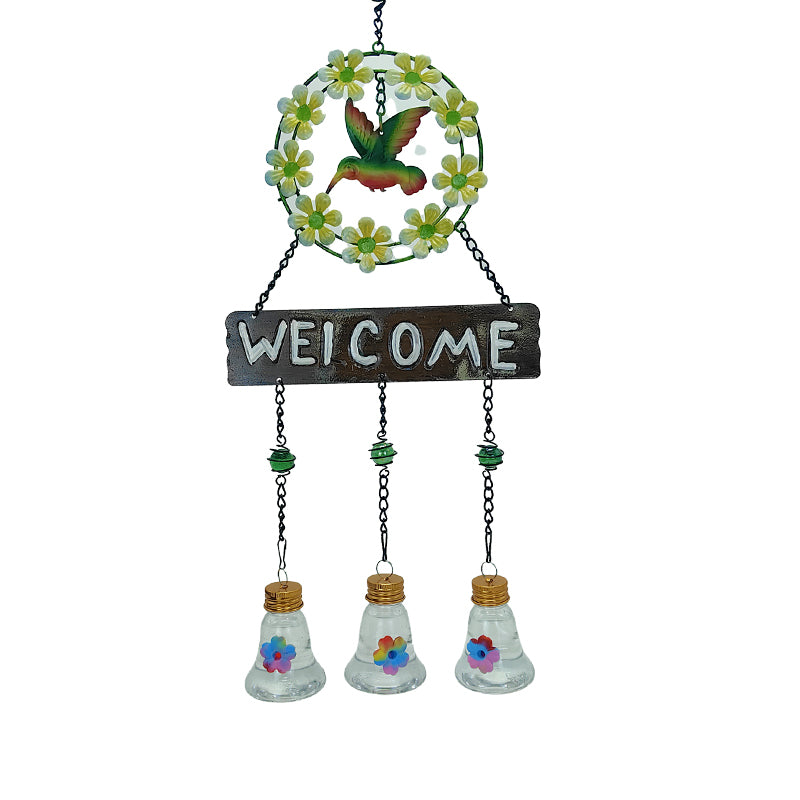 New Outdoor Decorative Wind Chime Hummingbird Feeder Dual Purpose Ant and Squirrel Proof Bird Feeder