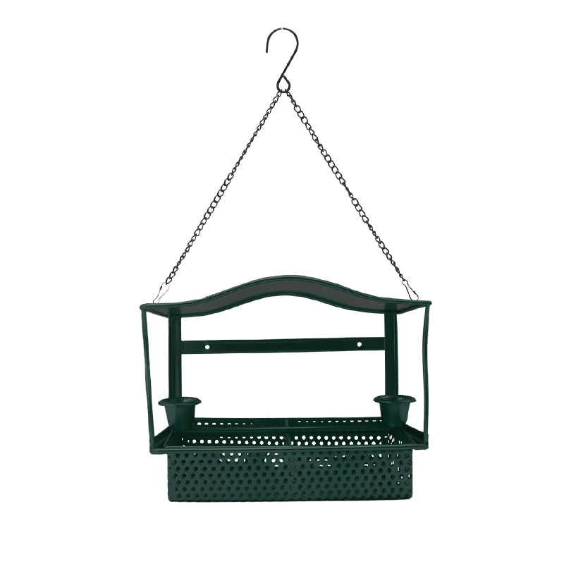 New product bird feeder outdoor sticky wall hanging dual-use iron metal bird feeder source factory customized wholesale