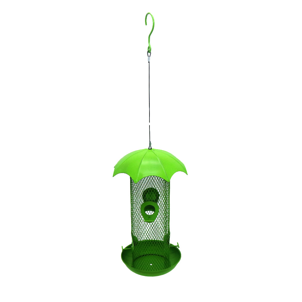 Cross Border Amazon Squirrel Proof Bird Feeder Outdoor Iron Metal Bird Feeder Hanging Hummingbird Feeder