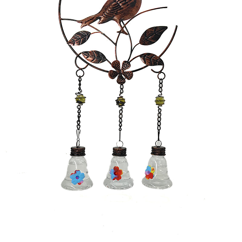 Cross Border Factory Supply Outdoor Hummingbird Feeder Bird Feeder Hanging Bird Supplies With Hook Iron Bird Feeder