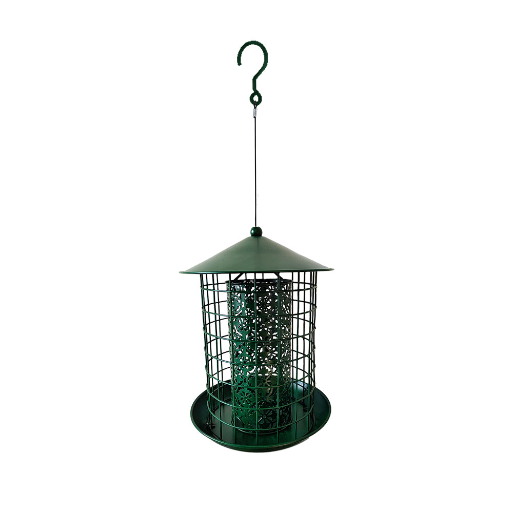 Source factory customized spot wholesale outdoor hanging metal anti-squirrel bird feeder iron hummingbird feeder