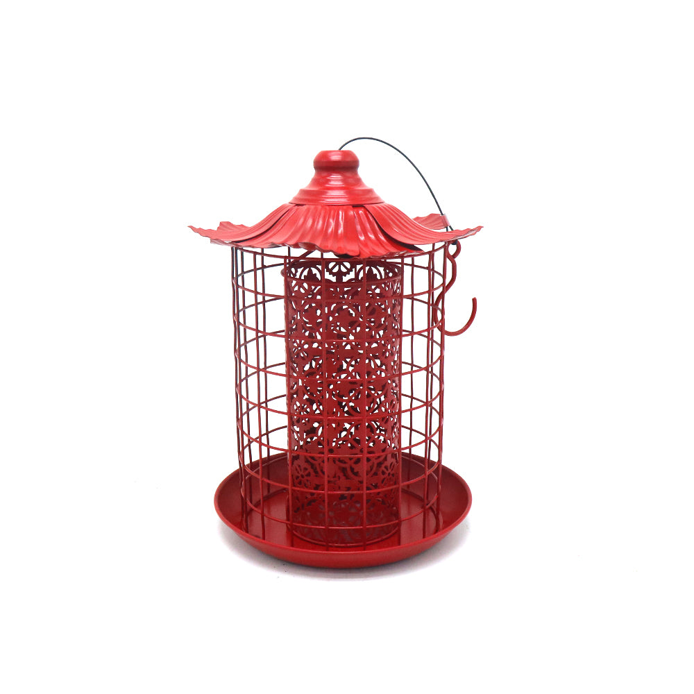 Cross Border Amazon Squirrel Proof Bird Feeder Outdoor Hanging Metal Bird Feeder Source Factory Bird Feeder