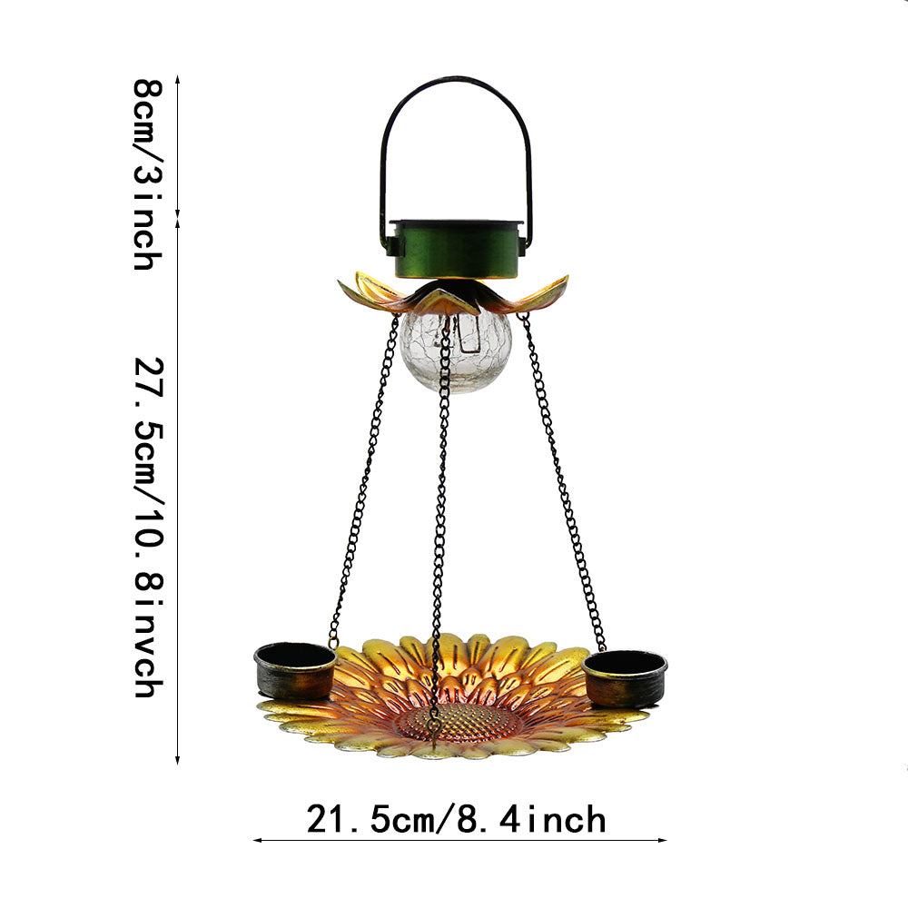 Cross Country Outdoor Bird Feeding Water Feeder Solar Bird Feeder Hanging Feeder Hummingbird Food Tray Bird Baths