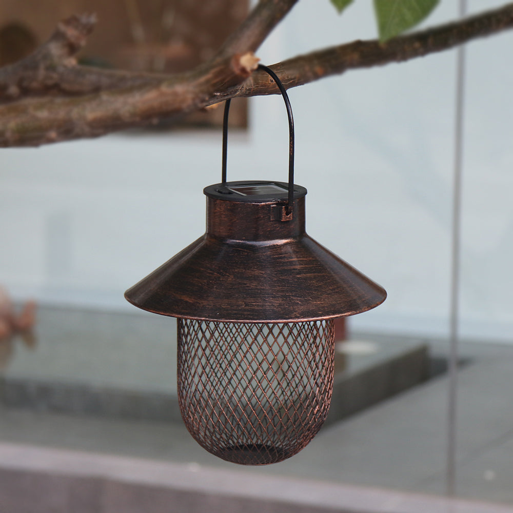 Cross-border e-commerce hot sale tungsten lamp iron solar automatic bird feeder garden decoration hummingbird led feeder