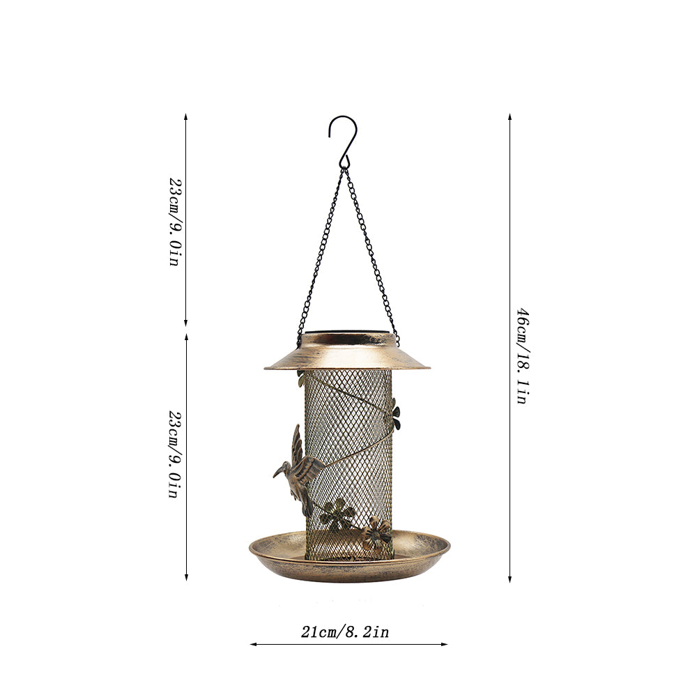 Iron birdcage pet feeder wild balcony hanging bird feeder outdoor hanging hummingbird feeder