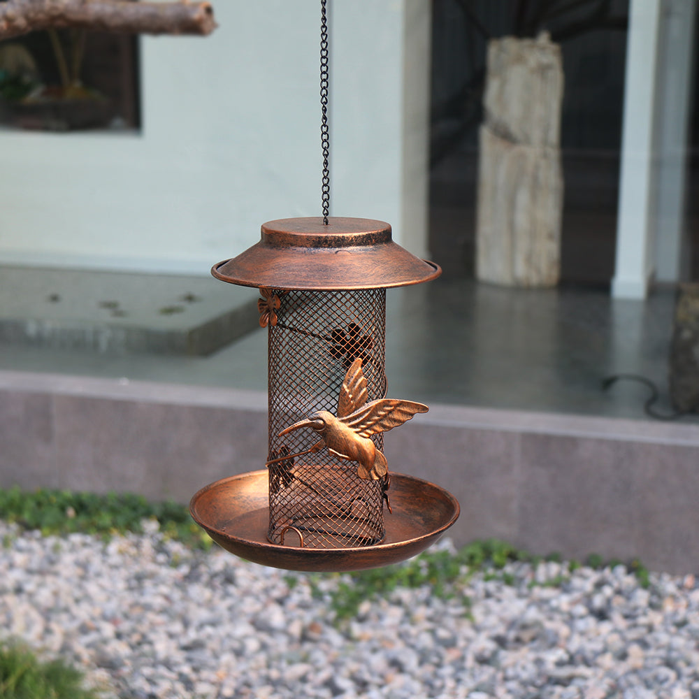 Iron birdcage pet feeder wild balcony hanging bird feeder outdoor hanging hummingbird feeder