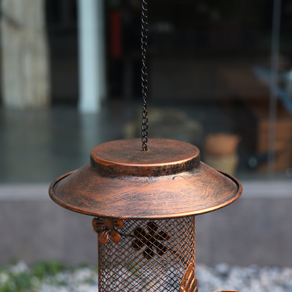 Iron birdcage pet feeder wild balcony hanging bird feeder outdoor hanging hummingbird feeder