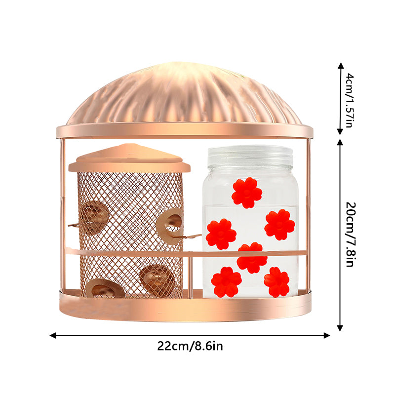 Cross Border Amazon Outdoor Wall Mounted Triple Function Sticky Wall Bird Feeder Hummingbird Feeder Squirrel Proof Bird Feeder Factory