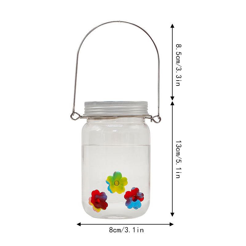 Outdoor Mason Bottle Feeder Hanging Clear Cup Hummingbird Feeder Bird Feeder