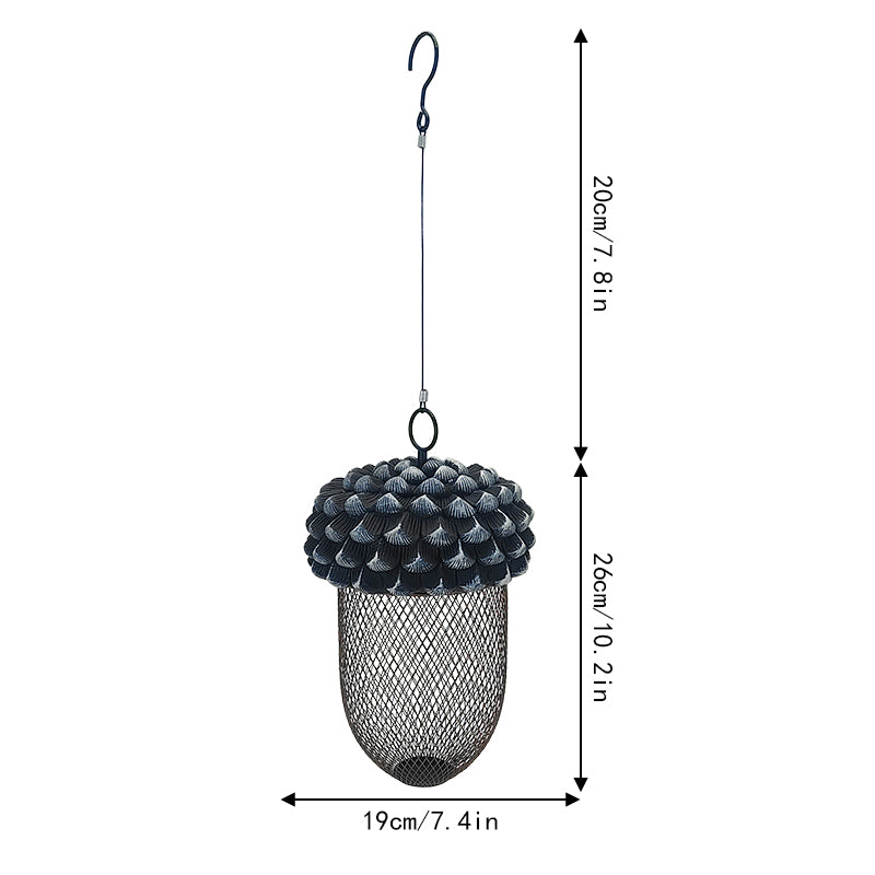 Outdoor Metal Resin Like Fruit Bird Feeder Squirrel Proof Shepherd Hook Bird Feeder Bird Feeder Factory Customized