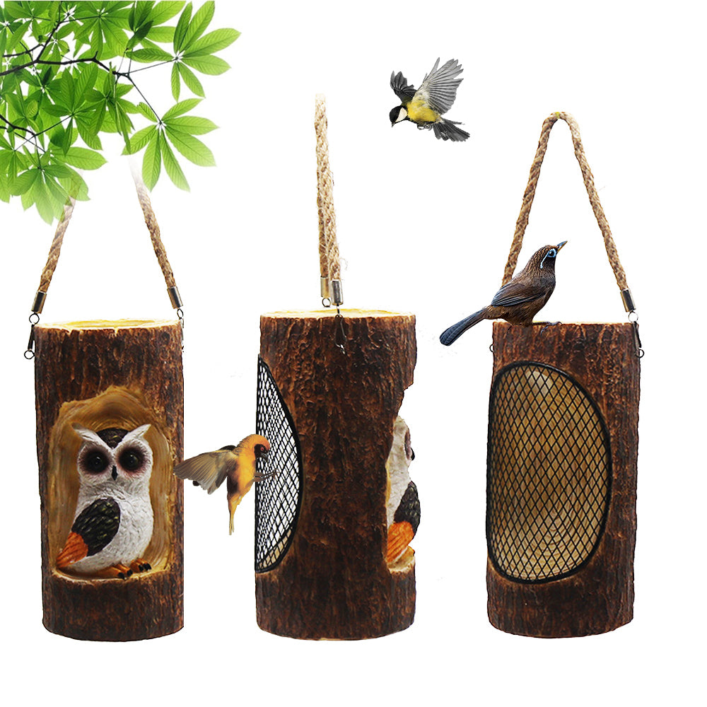 New Bird Feeder Outdoor Lighted Solar Resin Metal Hanging Squirrel Proof Hummingbird Feeder Customized