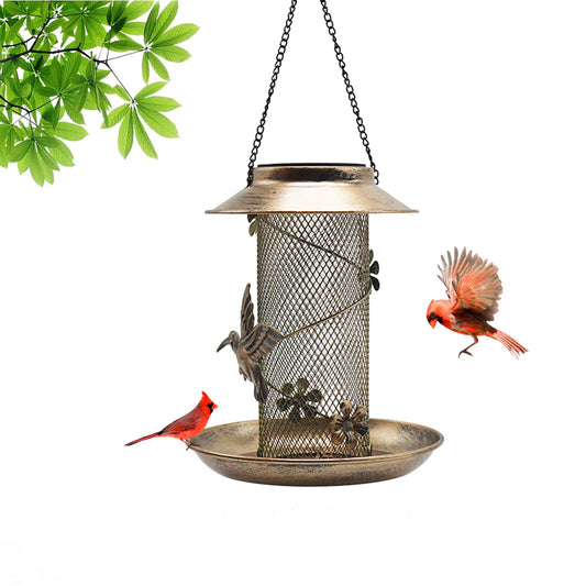 Iron birdcage pet feeder wild balcony hanging bird feeder outdoor hanging hummingbird feeder