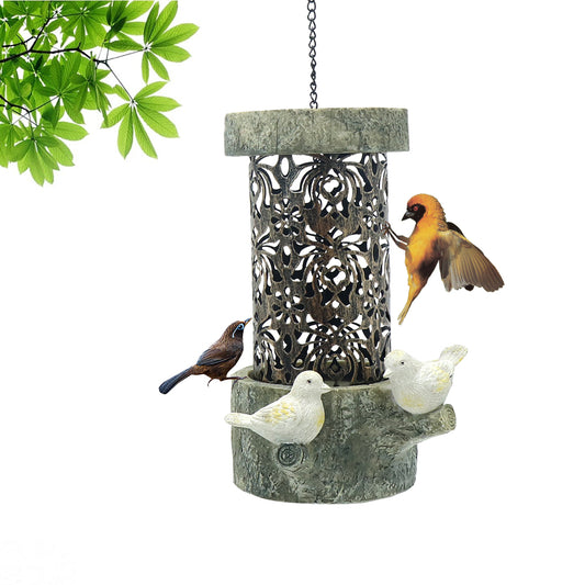 Cross Border Bird Feeder Outdoor Hanging Metal Resin Bird Feeder Hummingbird Feeder Cross Border E-commerce Hot Sale