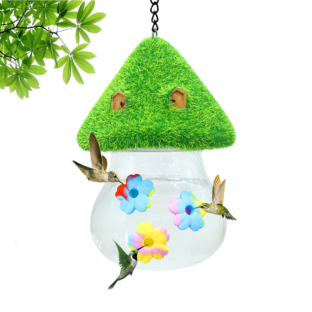 Cross-border e-commerce hot selling new hummingbird water feeder outdoor hanging tie-dye silicone flower water feeder worker Wholesale